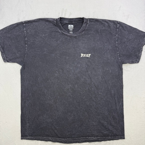 Reef Shirt Men Medium Graphic T-Shirt Mineral Wash Crab Surf Beach Streetwear - Picture 2 of 7